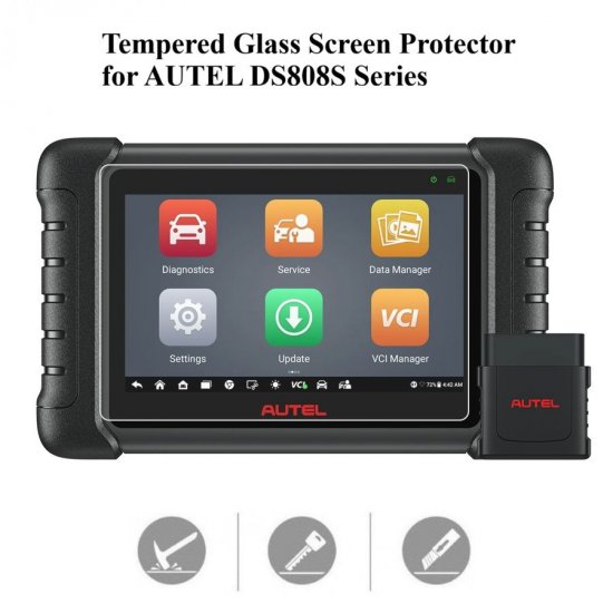 Tempered Glass Screen Protector for Autel DS808S-BT DS808S-TS